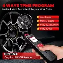 Фото 2026-LAUNCH X431 I-TPMS Диагностический инструмент для измерения давления в шинах автомобиля, активное программирование датчиков 315/433 МГц для Android / X431 V (аналог TSGUN) №3