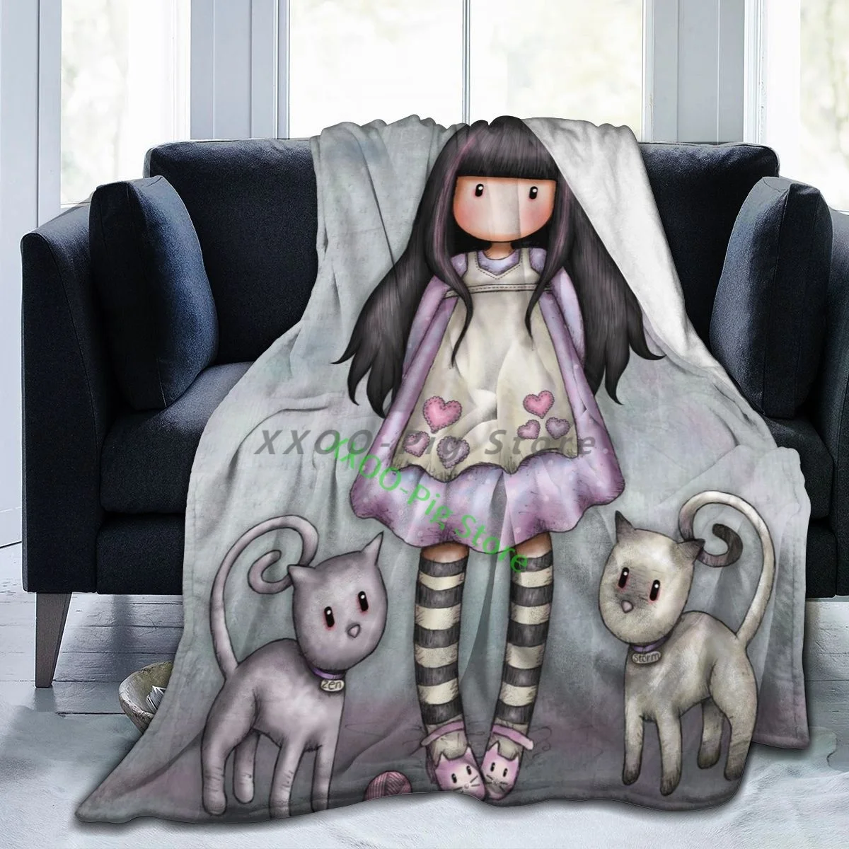 

Coque art cartoon Santoro Gorjuss comicsblanket warm blanket winter bedding 3D printing soft micro fleece High quality blanket