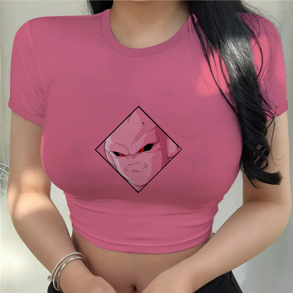 

Cool Harajuku Fashion Anime T-shir T Shirt Dragon Ball Z Kawaii Clothes New Top Women Y2k Vegeta Goku Crop Sexy Fashion New Goku
