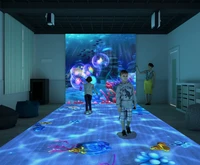 large screen high precision interactive floor projection system interactive projection system