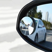 360 degree hd blind spot mirror adjustable car rearview convex mirror wide angle rear view small frameless round mirror 1pcs