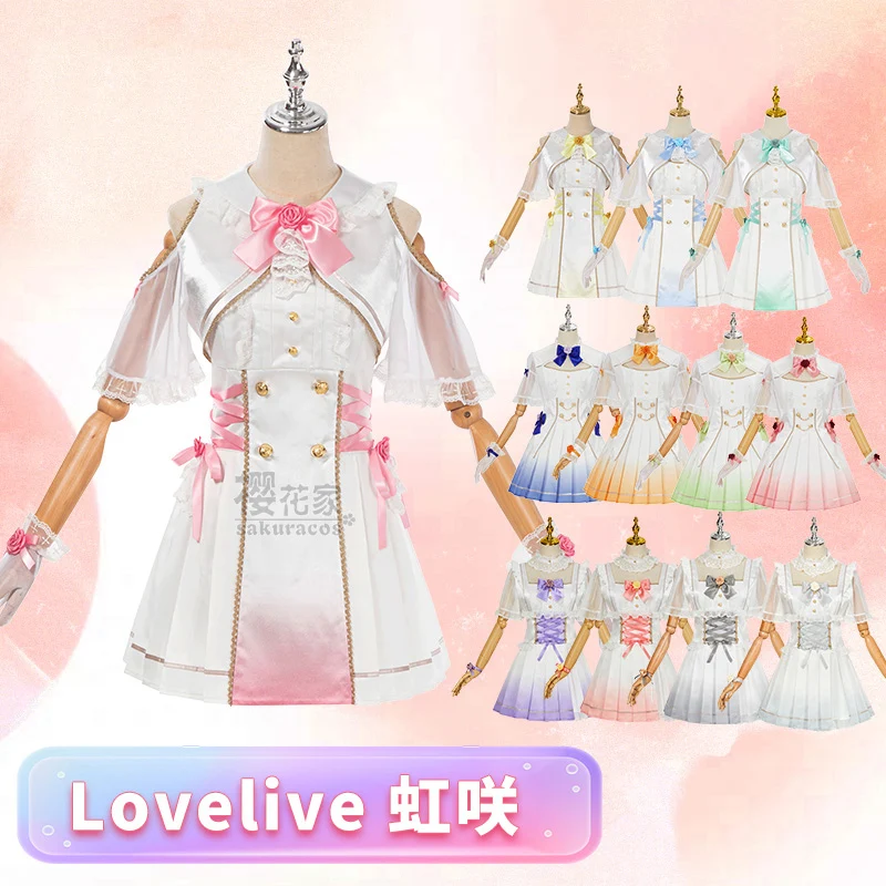 

COS-HoHo Anime Lovelive 5th Uehara Ayumu/Nakasu Kasumi/Ousaka Shizuku/Mifune Shioriko SJ Dress Uniform Cosplay Costume Women