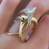 delysia king geometric shape ring