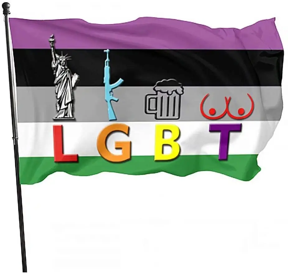 

Забавный Американский ЛГБТ американский флаг США опять великолепный флаг 3 '× 5'