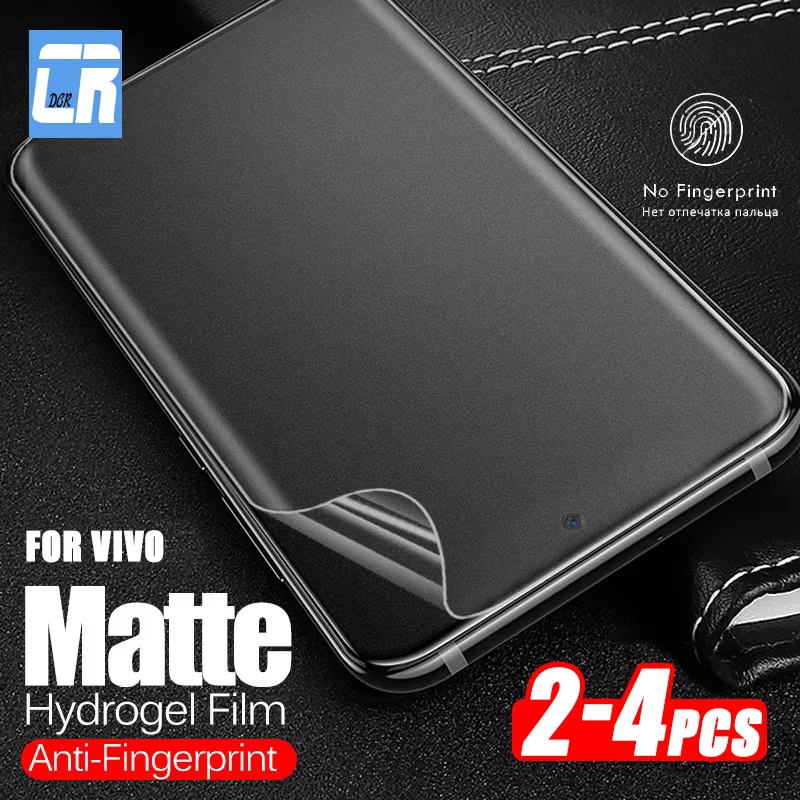 2-4 шт. Матовая силиконовая Мягкая Гидрогелевая пленка для Vivo V29 Pro V29e V27 V25 V23 V20 V21s V30