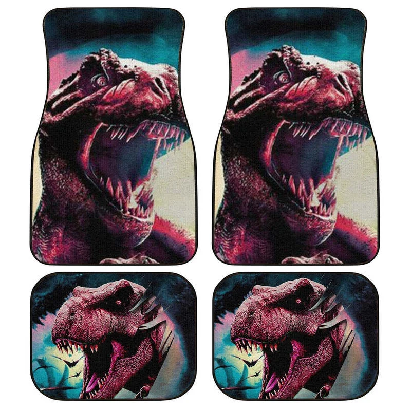 

Dinosaur Car Floor Mats Custom Car Accessories 4PCs Pack