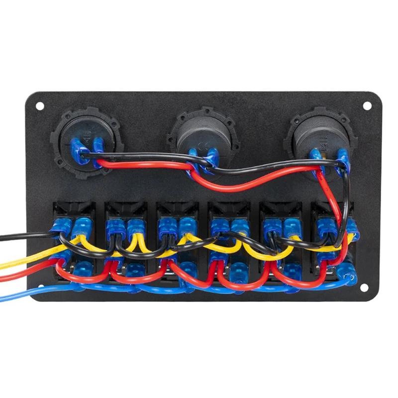 6-бандовая морская панель кулисного переключателя водонепроницаемая 12 В