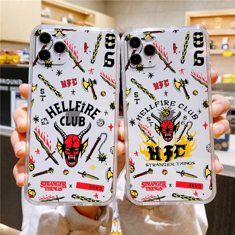 

Stranger Things Cool Case For Apple iPhone 14 13 12 11 Pro Max Mini XS Max X XR 7 8 Plus SE2020 Soft Transparent Phone Cover