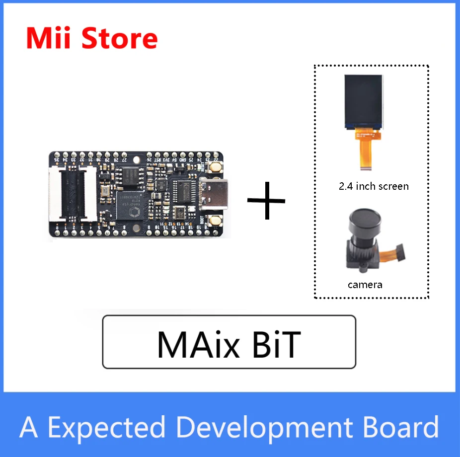 

Sipeed Maix Bit Kit RISC-V AI+ loT with 2.4-Inch Screen and Camera