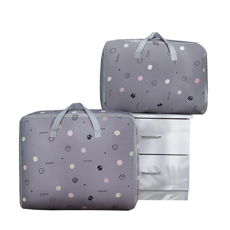 

Foldable Storage Bag Clothes Pillows Quilt Organizer Moistureproof Dust-Proof Closet Under-Bed Storage Duvet Blanket Organizer
