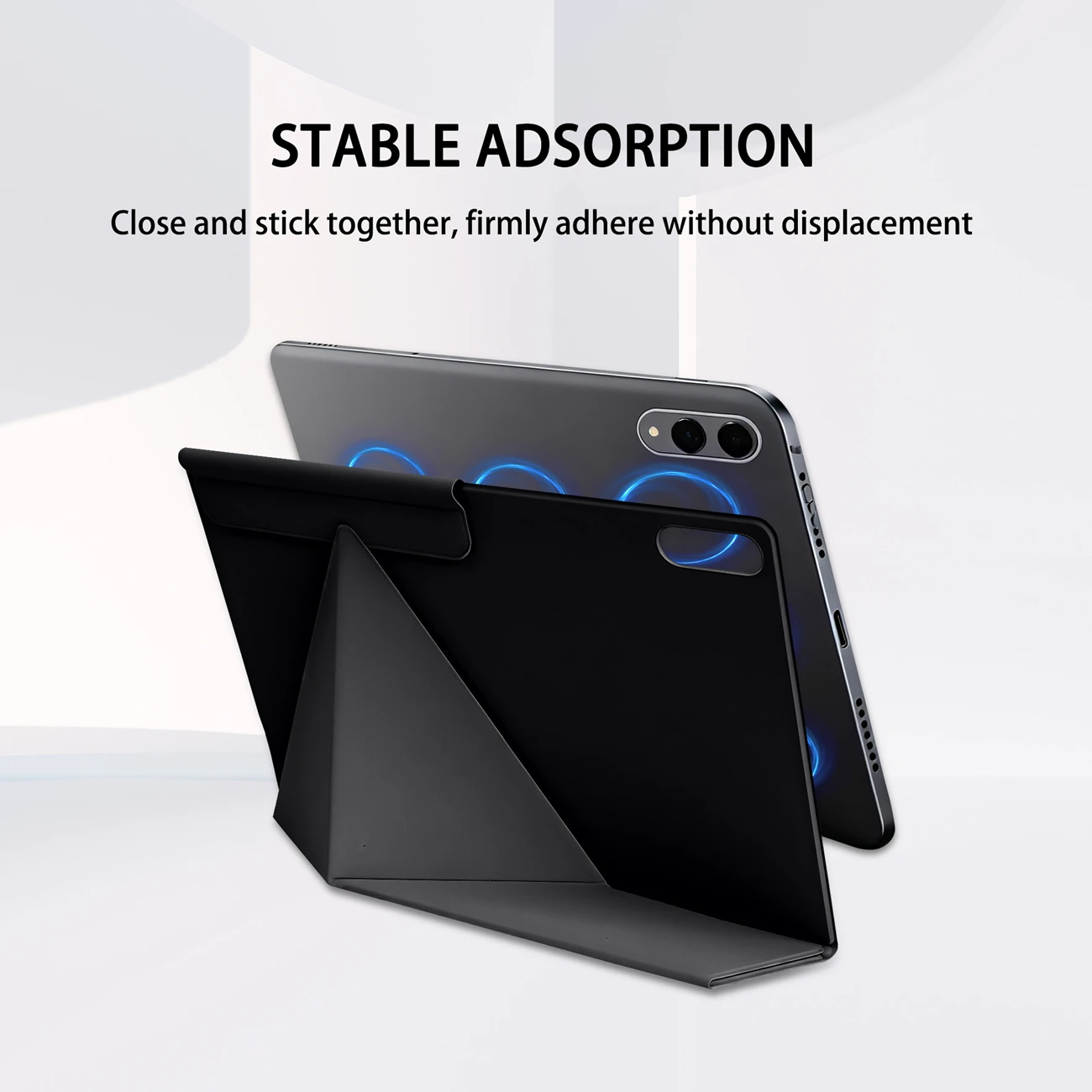 Фото Умный магнитный чехол для Samsung Galaxy Tab S11 с двумя углами наклона, функцией автоматического включения/выключения и режимом использования стилуса для Tab S11 Ultra №5