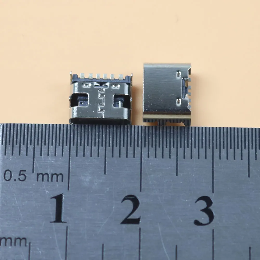 10-50 шт. новый 6-контактный разъем SMT Micro USB Type C 3.1 гнездовой разъем SMD DIP для дизайна печатной платы DIY сильноточная зарядка (art.: 3920ca7fe9d63) - 3920ca7fe9d63