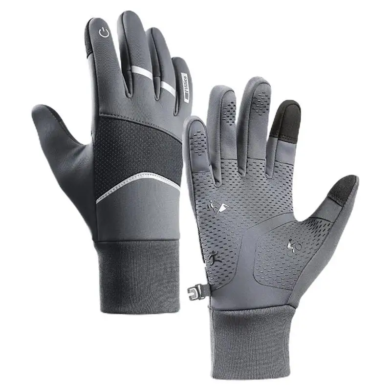 

Мотоциклетные перчатки, зимние теплые велосипедные перчатки, ветрозащитные водонепроницаемые перчатки для горного велосипеда и вождения с сенсорным экраном для мужчин