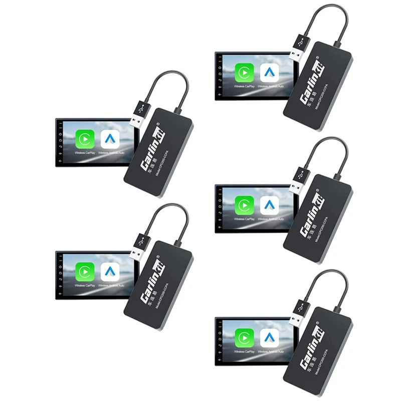 

5X Carlinkit Wireless Android Auto Adapter , Support Wireless Carplay Dongle, Wired Apple & Android Screen Mirroring
