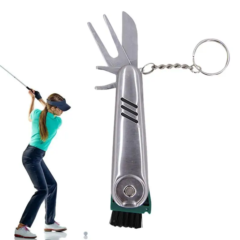 

Marker Practice Tool For Pitch, Golf Pitch Putting Green Fork For Golfer Women Men Beginner, Golf Ball Golf Ball Folding Fork