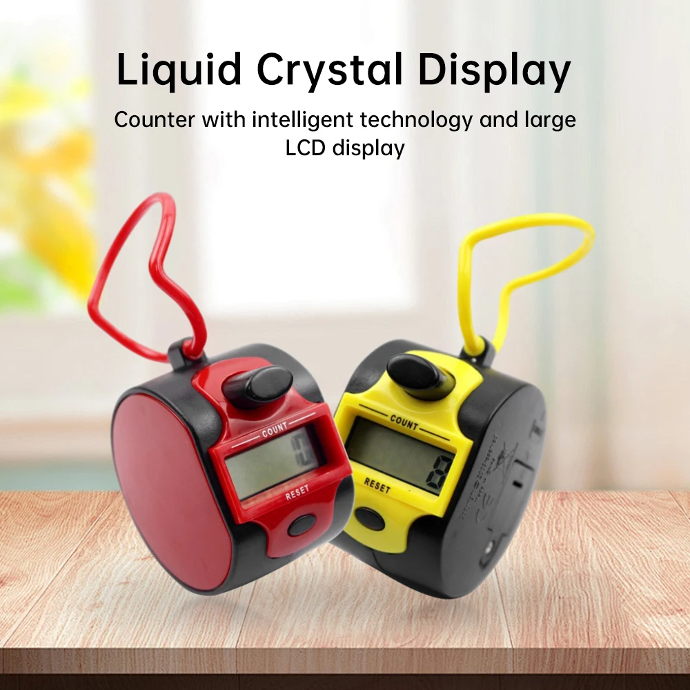 Tally Counter Портативный 5 Цифровой ручной кликер для ладоней Умное кольцо похвалы