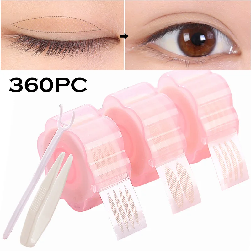 

360 шт., самоклеящаяся невидимая лента для век, водостойкая