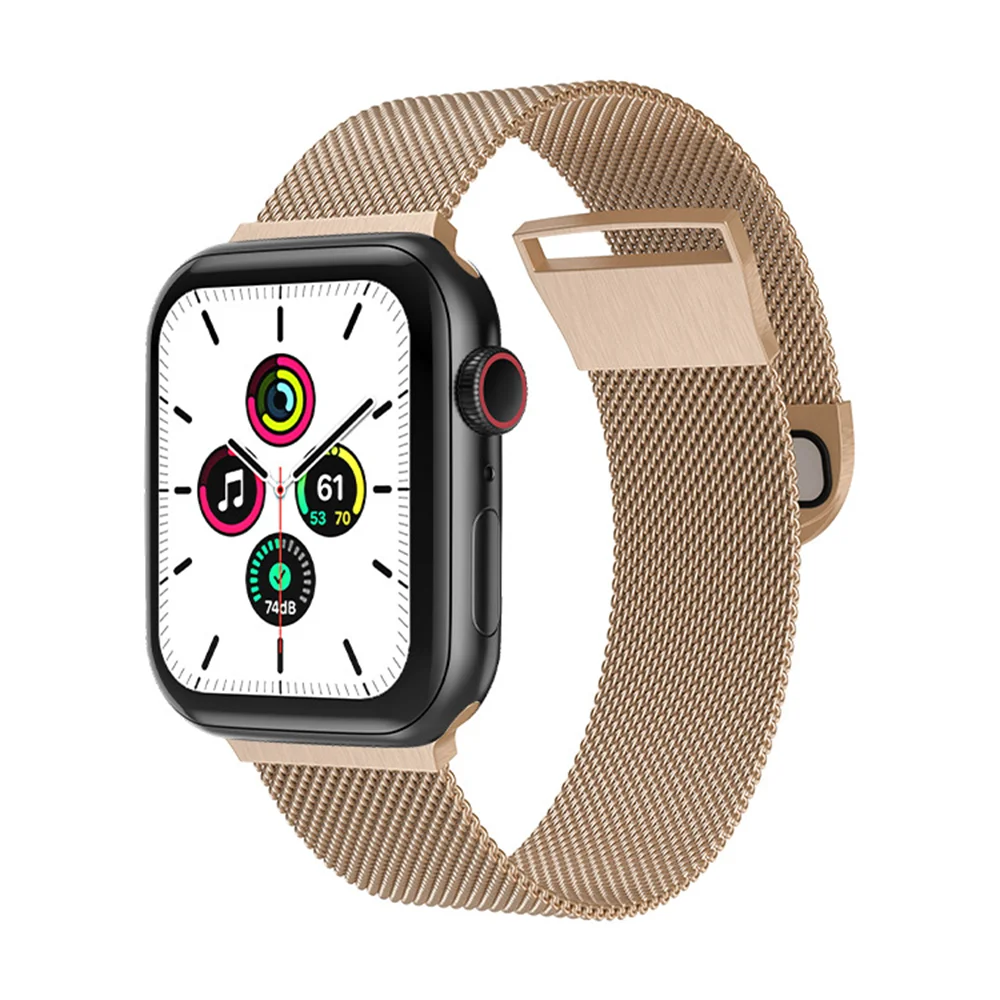 

Apple Metal Watch with Milanis Double Clip Button Magnetic Band Suitable for Apple Watch 6/SE/5/4/3/2/1