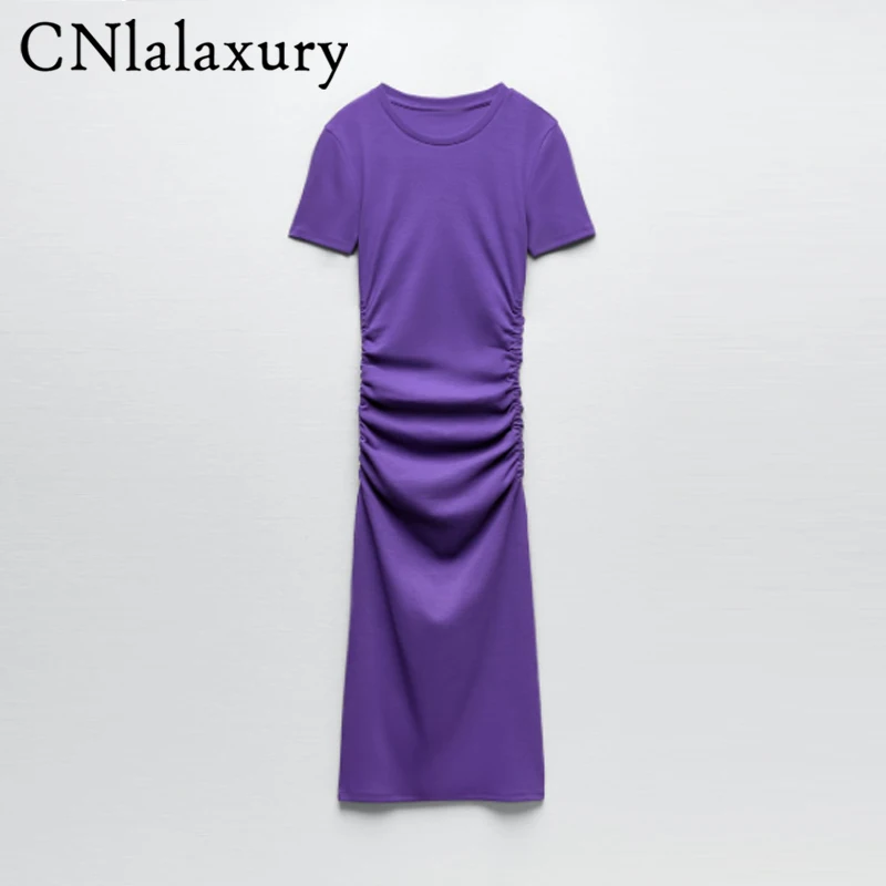 

Женское облегающее платье с коротким рукавом, длинное зеленое платье с круглым вырезом и разрезом, прямые пикантные вечерние платья, лето ...