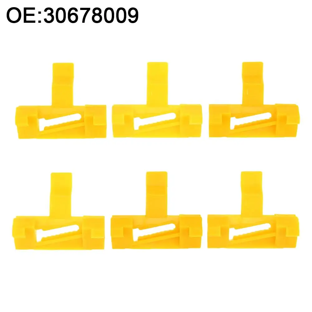 

6 шт. для Volvo S60 XC70 V70, боковое лобовое стекло автомобиля, декоративные детали для установки, зажим для молдинга лобового стекла