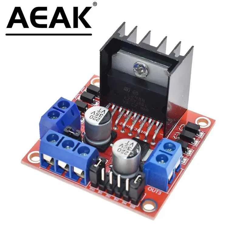 

New Dual H Bridge DC Stepper Motor Drive Controller Board Module L298N for Arduino smart car robot AEAK