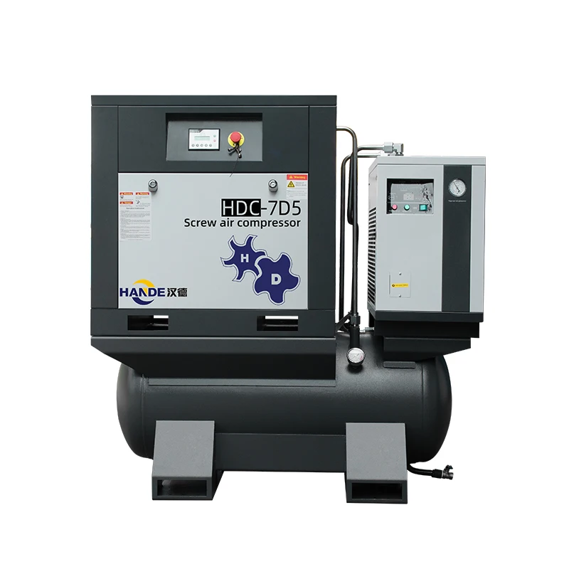 

HANDE Air Compressor 7.5KW 10HP Compressor De Ar 8 & 10 Bar Fixed Speed 7.5KW All In One Screw Air Compressor