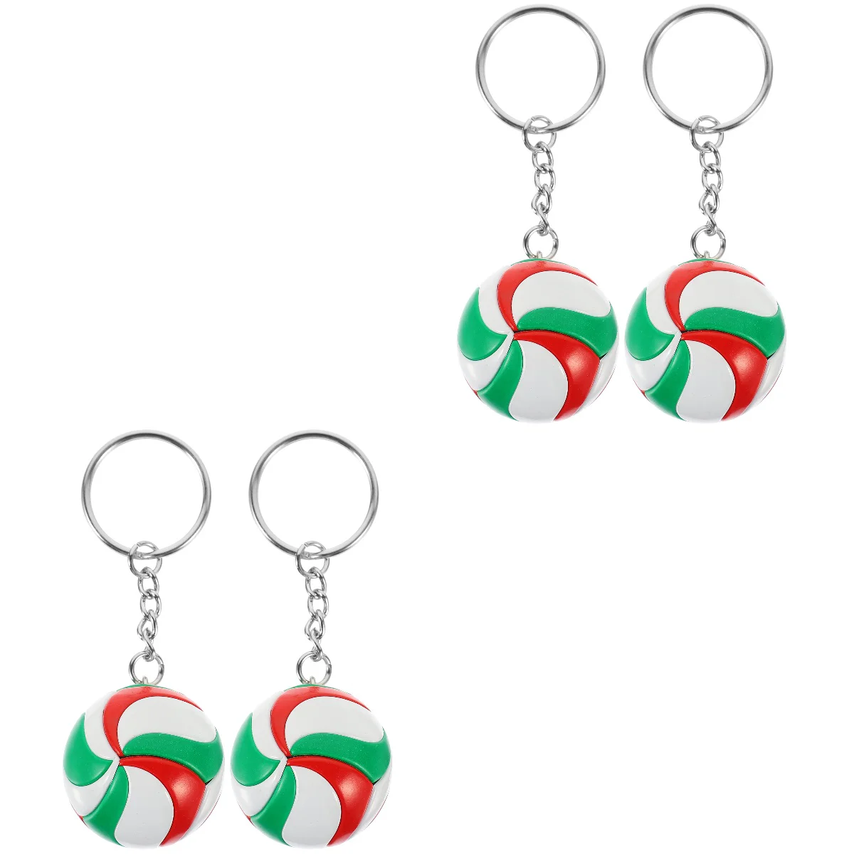 

4 Pcs Locket Volleyball Model Toy Keychains Exquisite Pendant Decorative Portable Children Adorable Girl