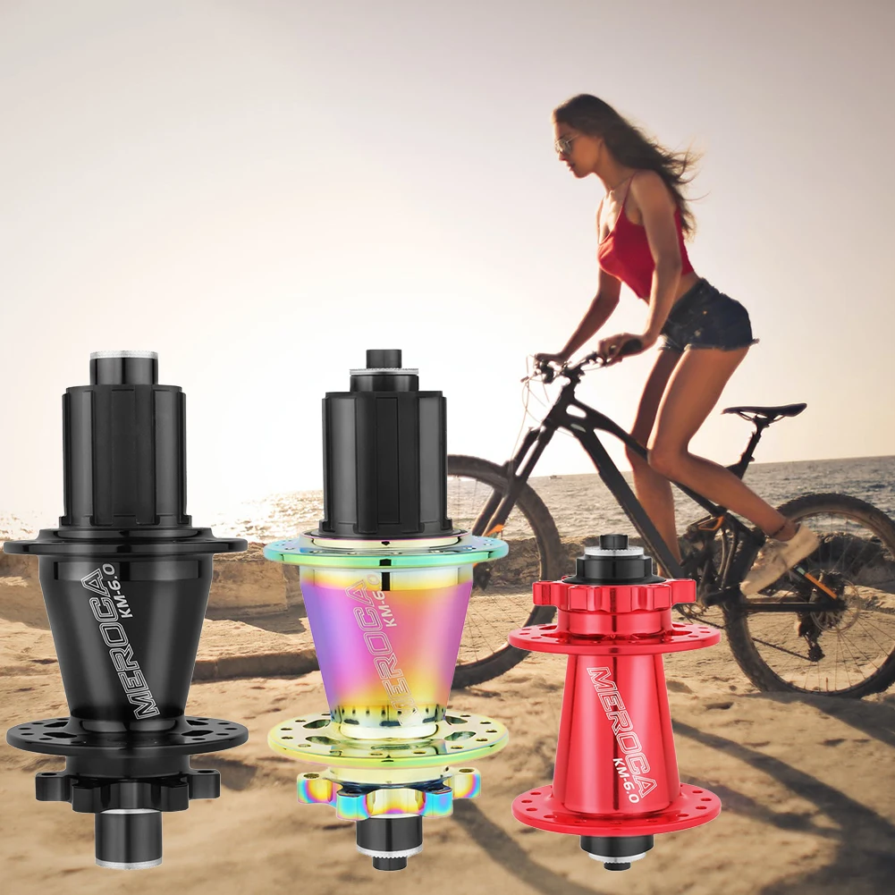 

MEROCA Mtb Bike Hub High Quality 32 Hole Design 5 Bearing Thru Axle/Quick Release Suitable for 8 11 Speed Bikes
