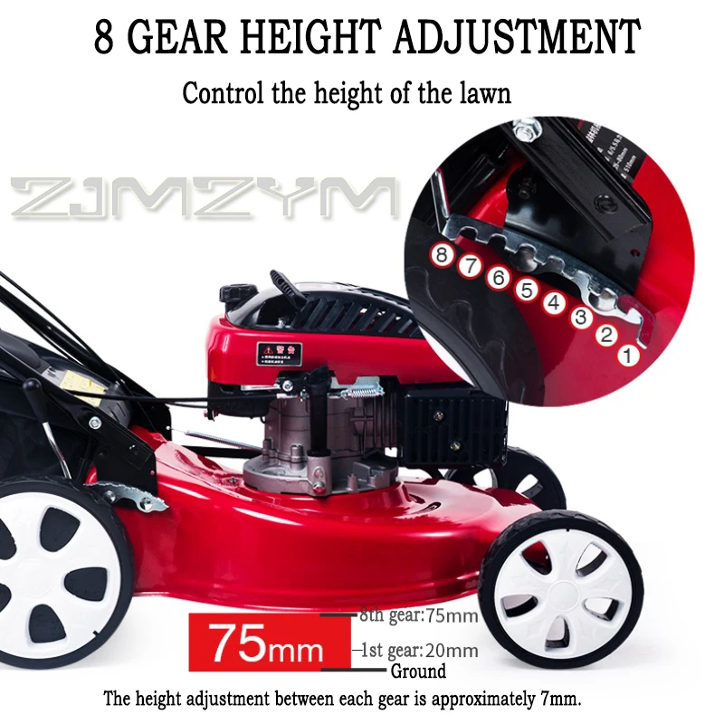 16-дюймовая бензиновая газонокосилка 4-тактная одноцилиндровая самоходная ручная