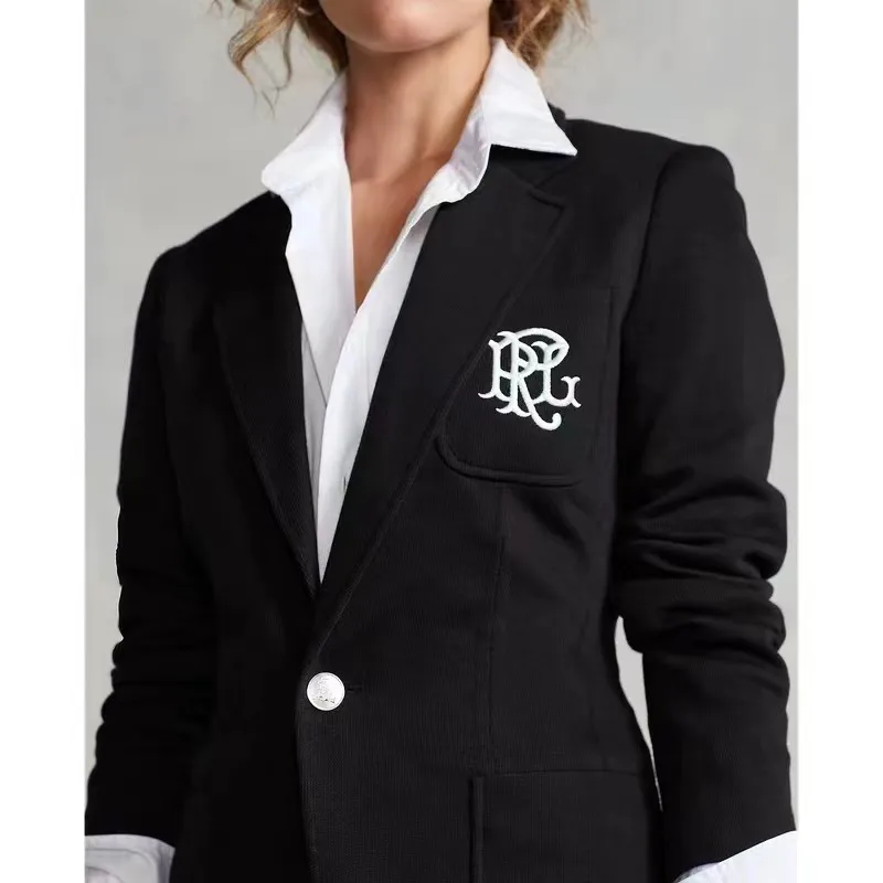 

Blazers Women Koran Slim Single Breasted Suit Fall Long Sleeve Office Ladies RL Jacket Fashion Designed Female Coat New