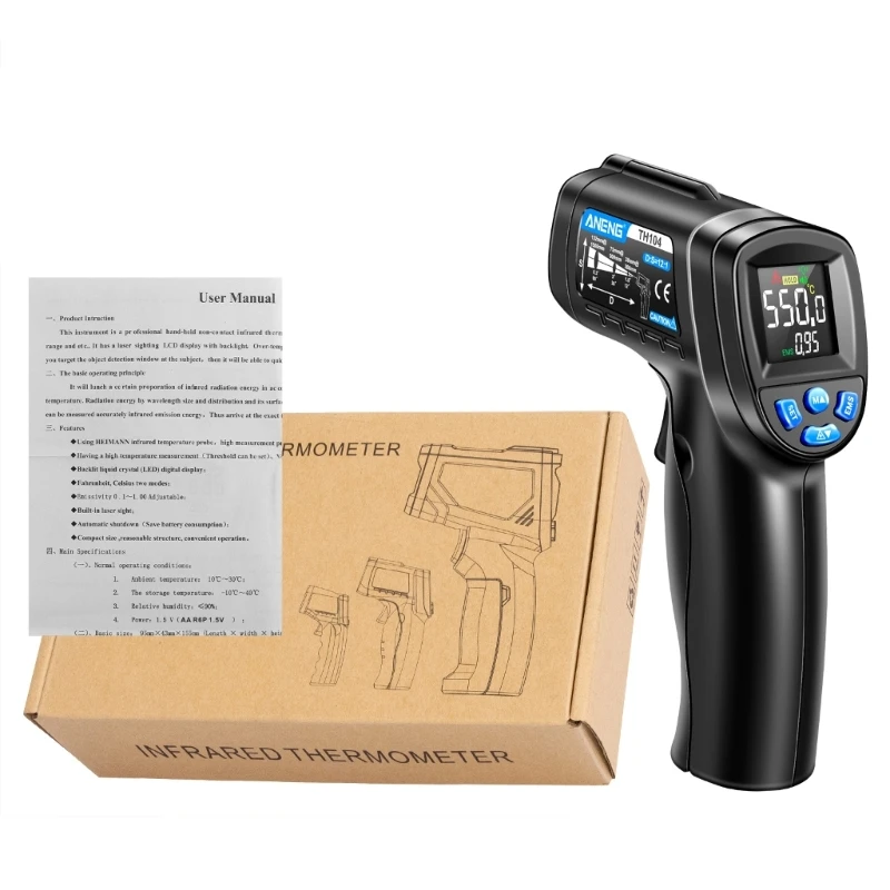 

LCD-Digital Temperature Thermometer Non-Contact Industrial