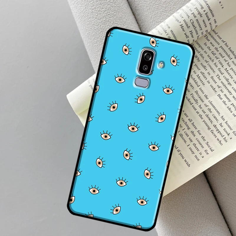 Фото Nazar Boncuğu чехол сглаза для Samsung Galaxy J4 J6 Plus A6 A7 A8 A9 J8 2018 A3 A5 J1 2016 J3 J5 J7 2017 чехол №2