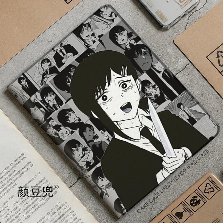 

Higashiyama Kobeni аниме фотобензопила для iPad 10,2 9-го 10-го мини 5 6 для 2022 Pro 12,9 11 в искусственном исполнении роскошный силиконовый Air 4 5