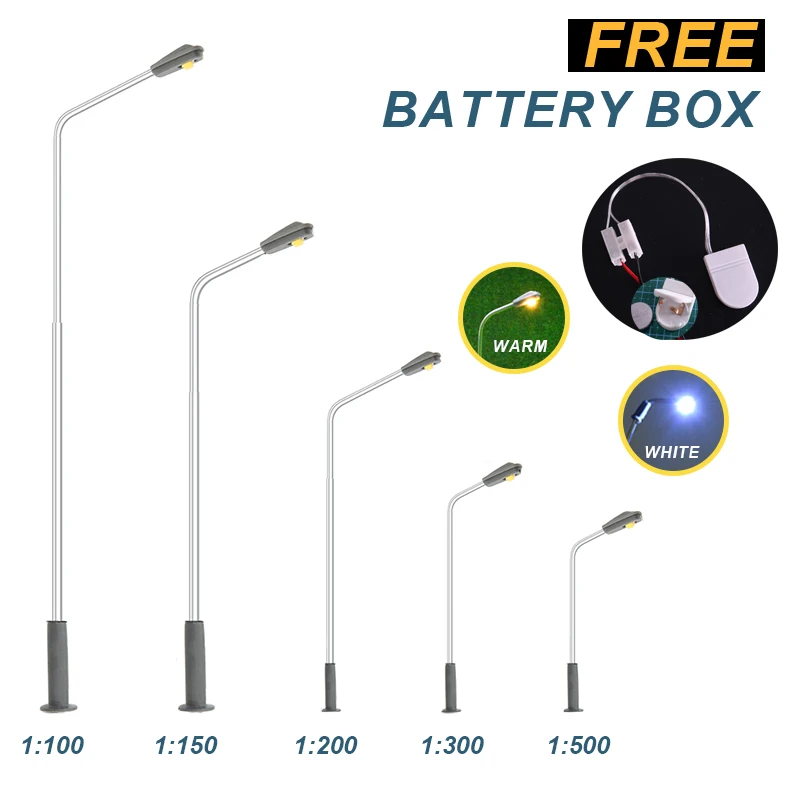 Модель светодиодный уличной лампы, масштаб 1:100-500, 3 в