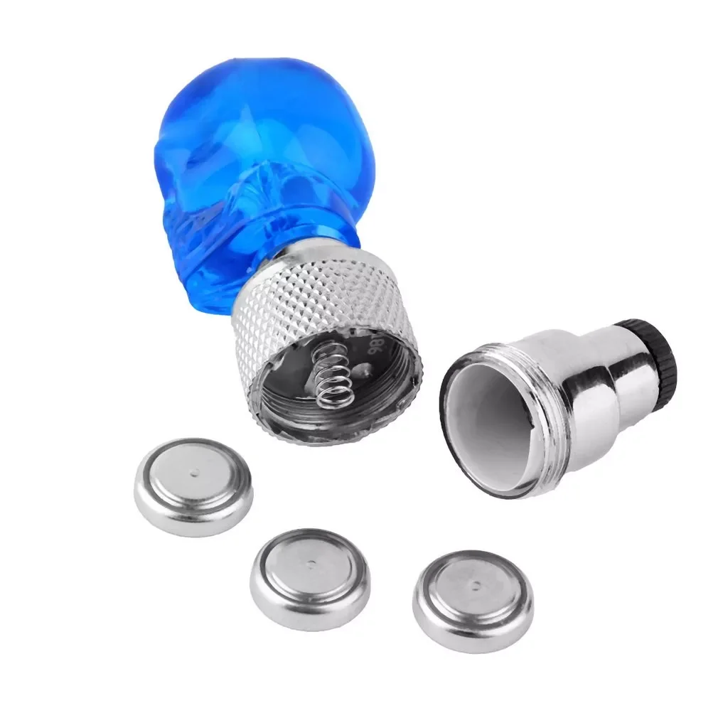 

Колпачок клапана в форме черепа светодиодсветильник ПА для колесных шин Красочные Аксессуары для велосипеда для автомобиля мотоцикла вело...