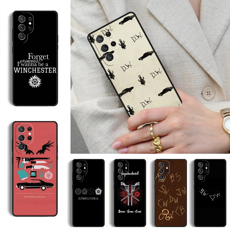 Фото Чехол для мобильного телефона Supernatural SPN Dean And Sam для Samsung Galaxy S26 S25 Ultra S24 S23 S22 S21 Plus Note 10, чехол-бампер №1