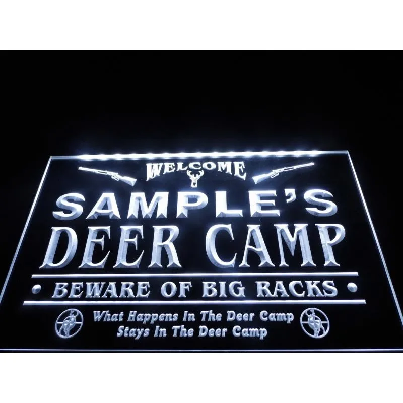 

Именной персонализированный лагерь с оленем, большие стеллажи, бар, пиво, светодиодные неоновые знаки