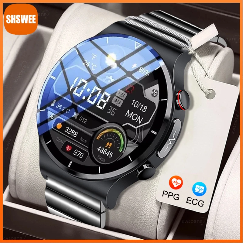 

ECG+PPG Smart Watch Men Heart Rate Blood Pressure Watch Health Sports Fitness Tracker IP68 Waterproof Smartwatch