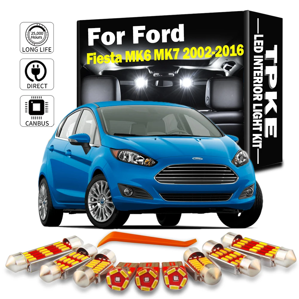 TPKE без ошибок Белая светодиодная лампа для салона комплект верхнего освещения