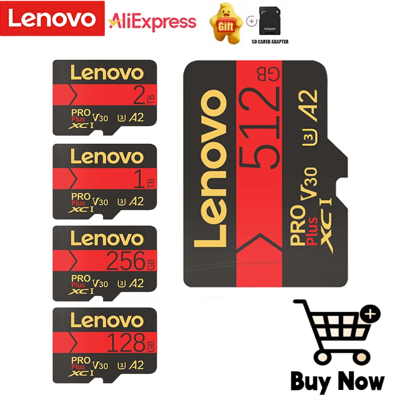 Оригинальная SD-карта Lenovo флэш-карта большой емкости 128 ГБ Micro Mini TF-карта