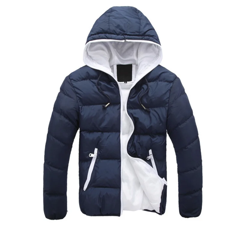 Winter Quilted Padded Outwear Lightweight Water-Resistant Men's Parkas Man Warm Jacket  Light Mens Down Puffer Bubble Ski Coat