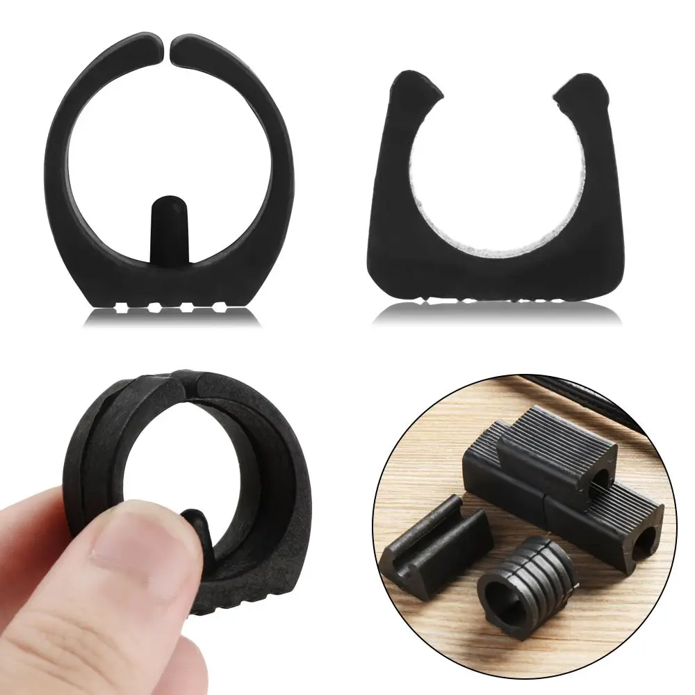 

10pcs Durable Non-slip Anti-front Tilt U Shaped Pipe Clamp Chair Leg Pad Tube Caps Damper Stool