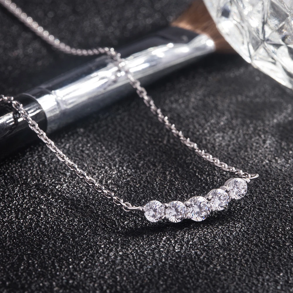 Модное роскошное ожерелье из стерлингового серебра 925 пробы благородная женская