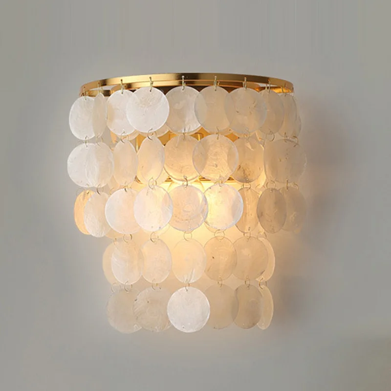 Фото Скандинавский простой современный фон для гостиной, настенная кровать, настенный светильник для спальни, теплый кабинет, лампа для проживания в семье №1