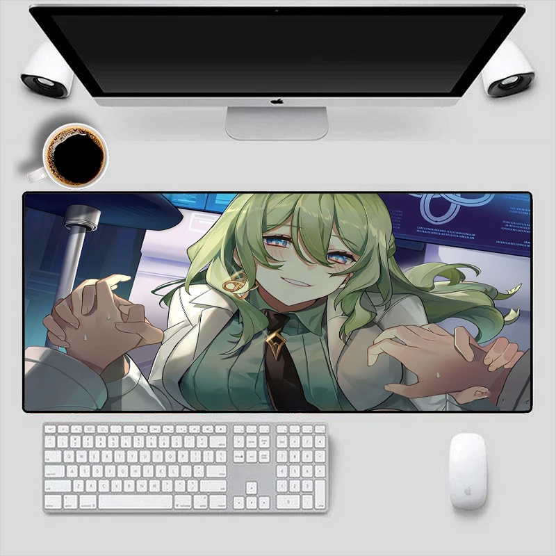 

Cute Girl Hot-blooded Mouse Pad Game Anime Beauty Laptop Accessories Simple Office Comfortable Mouse Pad Simple Office Desk Pad