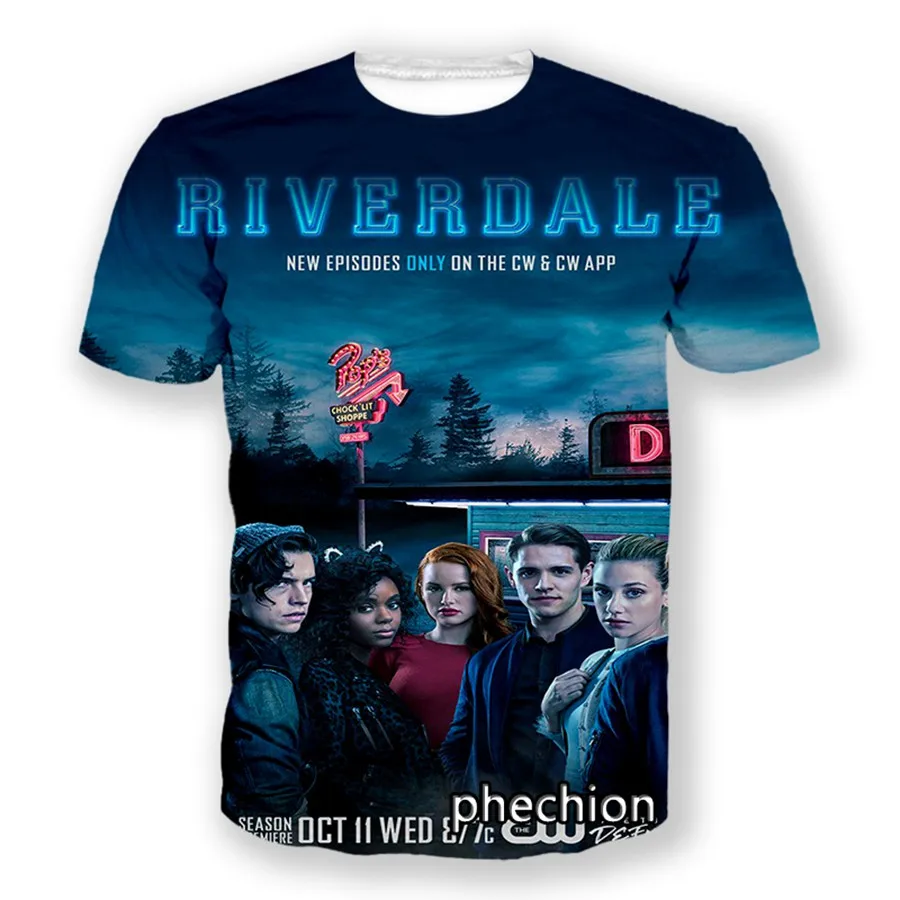 

Phechion Fashion Men/Women Riverdale Print Short Sleeve T-Shirt Casual Sport Hip Hop Summer Clothing A160