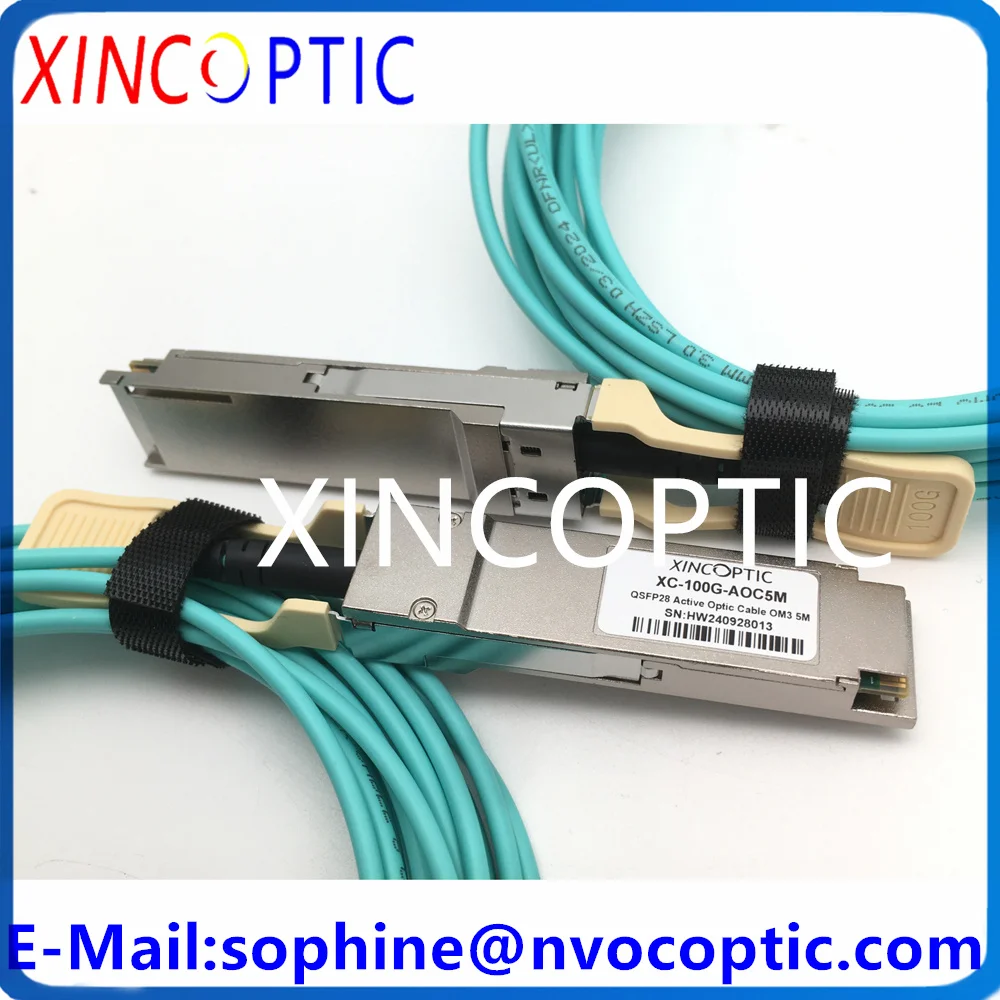 XINCOPTIC XC-100G-AOC5M (16 футов) Аристо-сети AOC-Q-Q-100G-5M 100G QSFP28 к OM3 5M Многорежимный активный