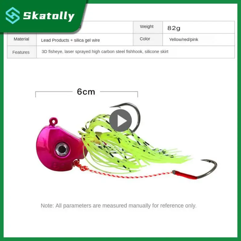 

Deep Sea Bait Simulation Fish Eye Lead Head Hook Sharp Sharp Sharp Fish Quickly Bionic Bait Double Hook Silicone Skirt
