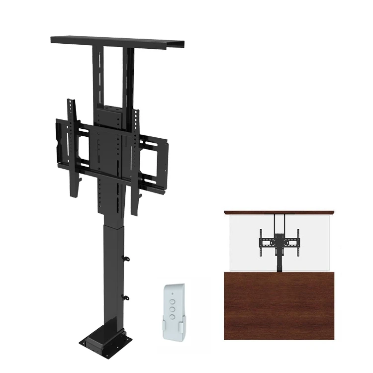 

Motorized height adjustable LCD LED TV floor stand TV lift