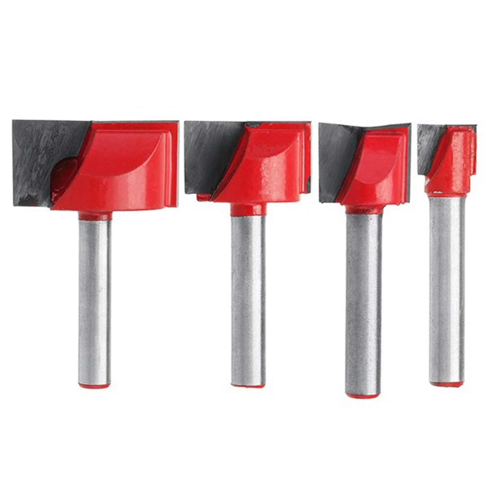 

4Pcs Bottom Cleaning Engraving Bit Wood CNC Router Bits 10/15/22/30mm Milling Cutter Endmill for Wood Milling Cutter Set